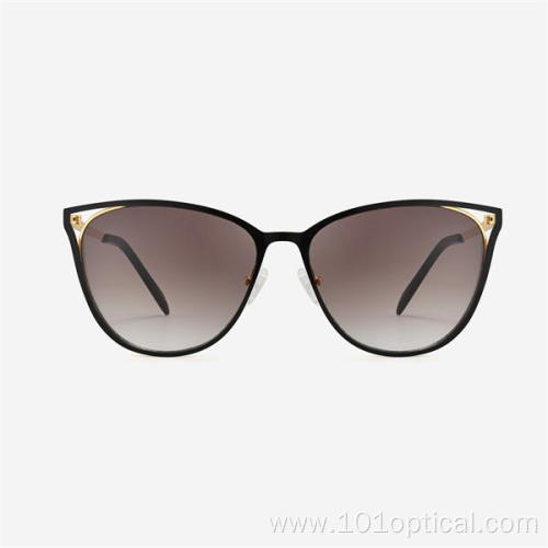 Angular Cat Eye Metal Women's Sunglasses